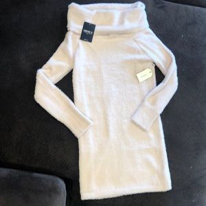 Strapless sweater dress